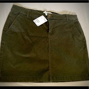 H&M Olive Skirt Size 12 NWT